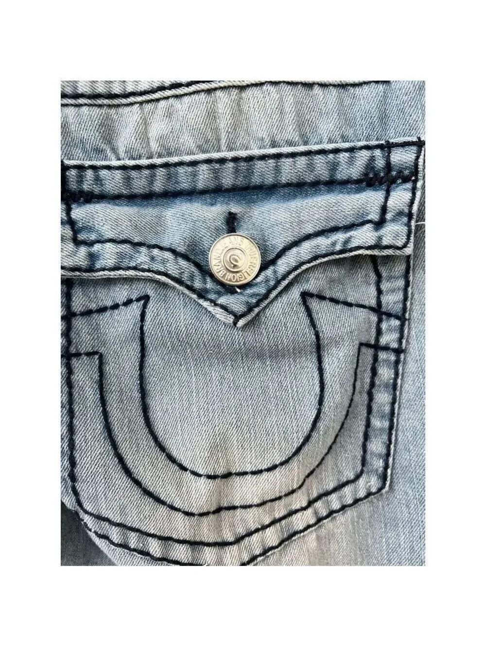 TRUE RELIGION BILLY SUPERT ROW 36 SEAT 33  VINTAGE Made in USA